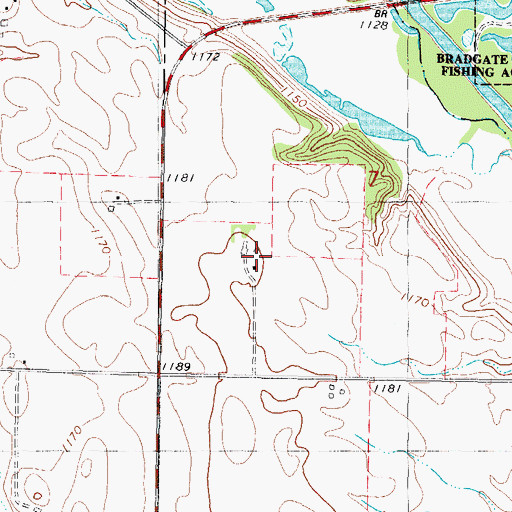 Topographic Map of Park Grove Post Office (historical), IA