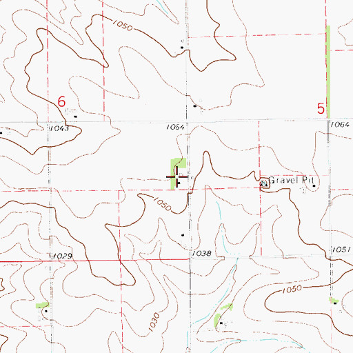 Topographic Map of Dayton Post Office (historical), IA