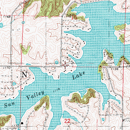 Topographic Map of Union Hill Post Office (historical), IA