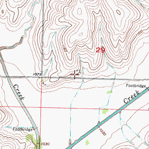 Topographic Map of Living Spring Post Office (historical), IA