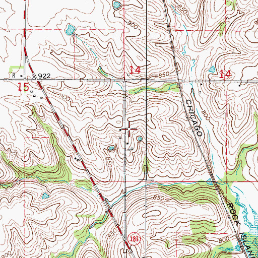 Topographic Map of Star Post Office (historical), IA
