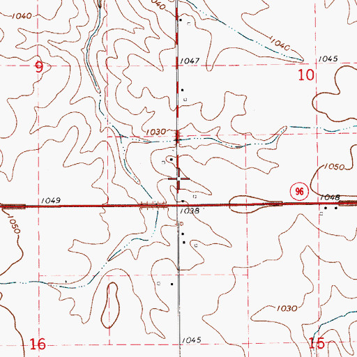 Topographic Map of Vienna Post Office (historical), IA