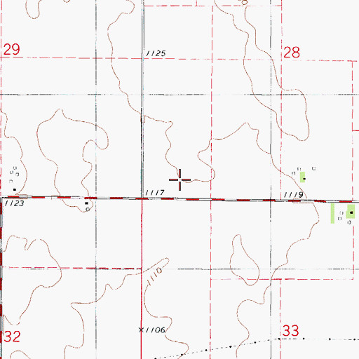 Topographic Map of Wool Stock Post Office (historical), IA