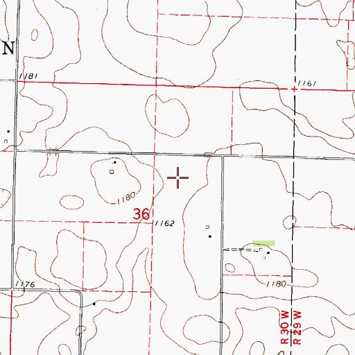 Topographic Map of Tara Post Office (historical), IA