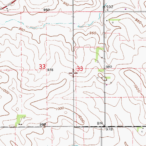 Topographic Map of Witcombe Field, IA