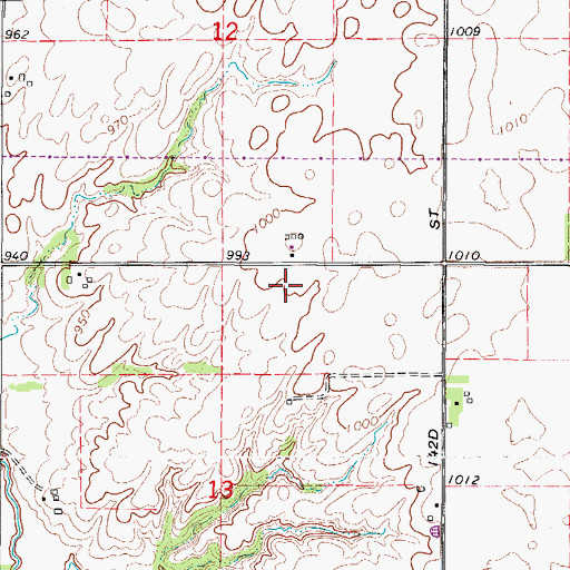 Topographic Map of Robel Field, IA