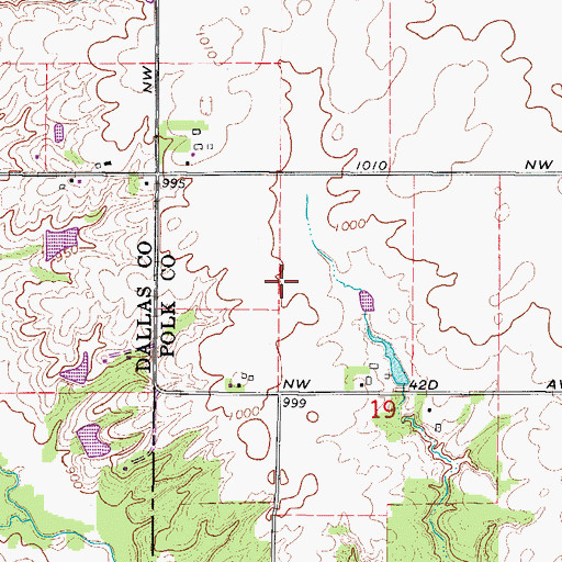 Topographic Map of Day Field (historical), IA