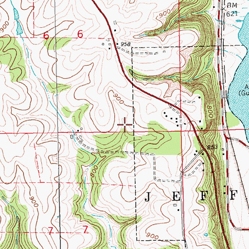 Topographic Map of Walters Heliport, IA