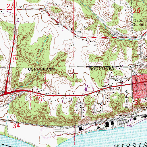 Topographic Map of Bickel Stolport, IA