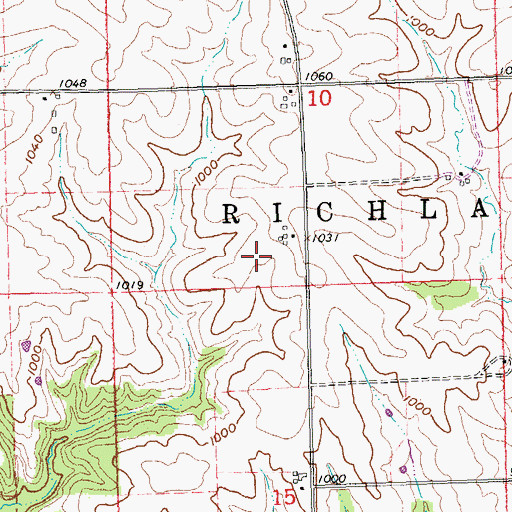Topographic Map of Freedom Field (historical), IA