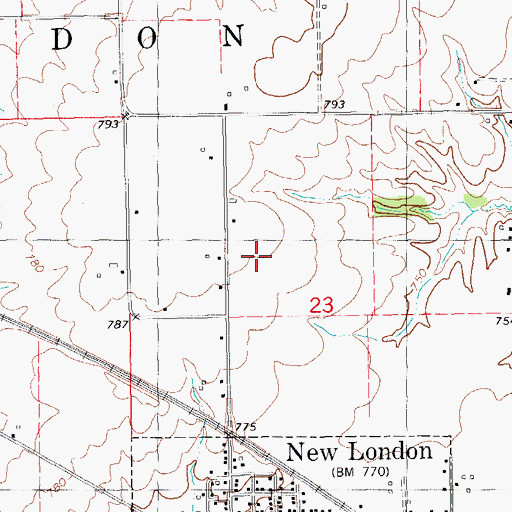 Topographic Map of Orr-Port Airport (historical), IA