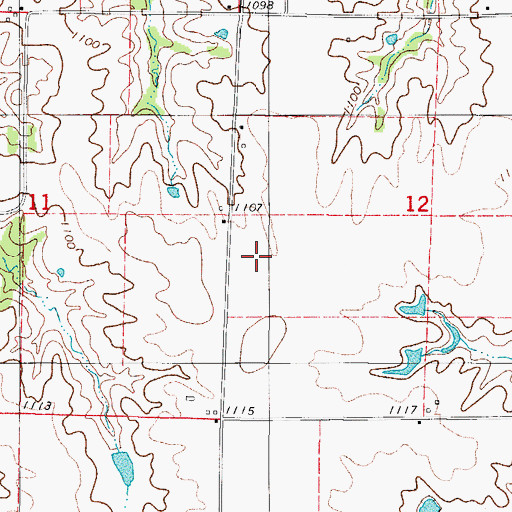 Topographic Map of Osceola Municipal Airport, IA