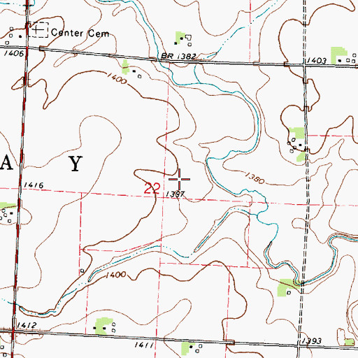 Topographic Map of Royal Airport (historical), IA