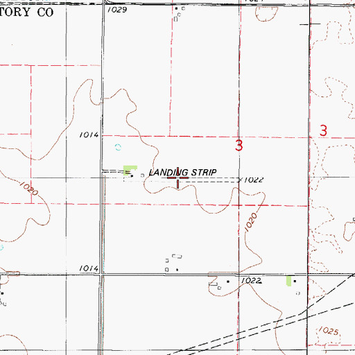 Topographic Map of Aerodrome (historical), IA