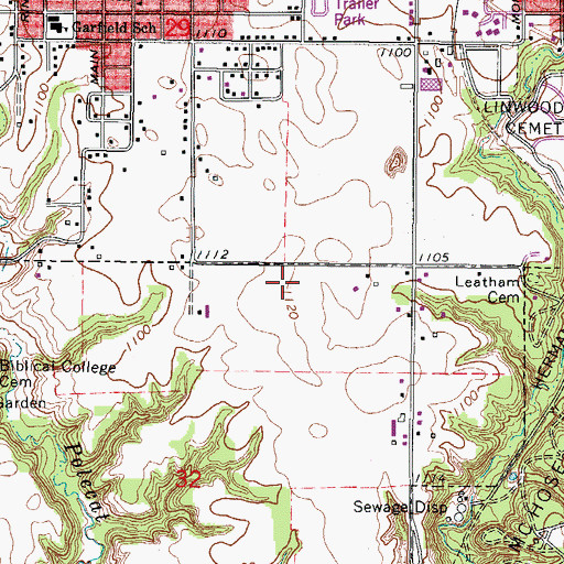 Topographic Map of KDLF-AM (Boone), IA