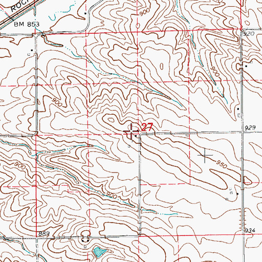 Topographic Map of KSKB-FM (Brooklyn), IA