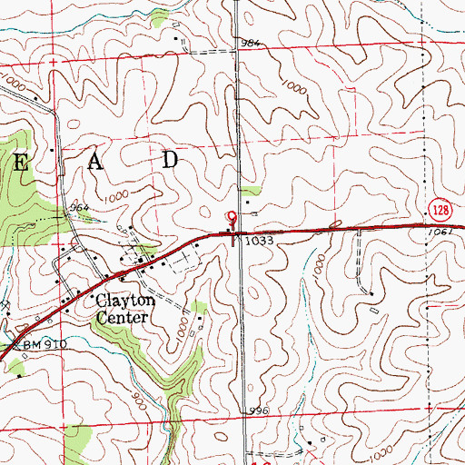 Topographic Map of KCTN-FM (Garnavillo), IA
