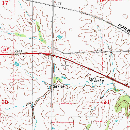 Topographic Map of KJJC-FM (Osceola), IA
