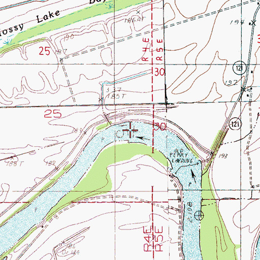 Topographic Map of Blendsoe Bend, AR