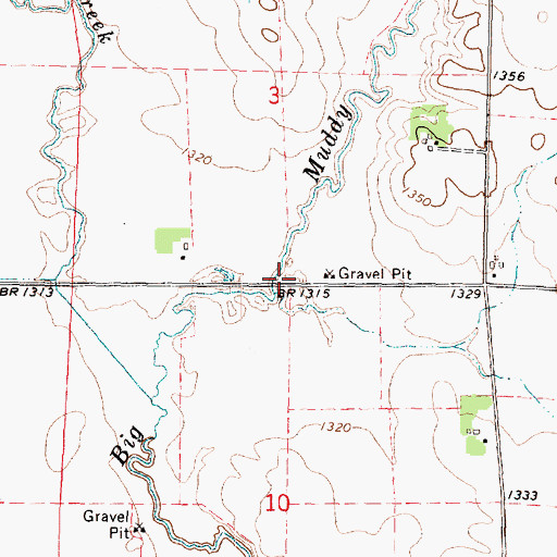 Topographic Map of KJJG-FM (Spencer), IA