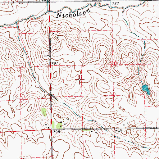 Topographic Map of KIIN-TV (Iowa City), IA