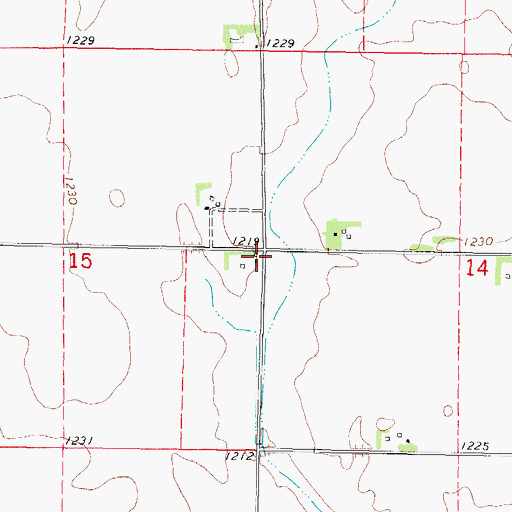 Topographic Map of Lizard, IA