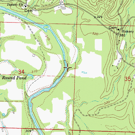 Topographic Map of Blocker Creek, AR