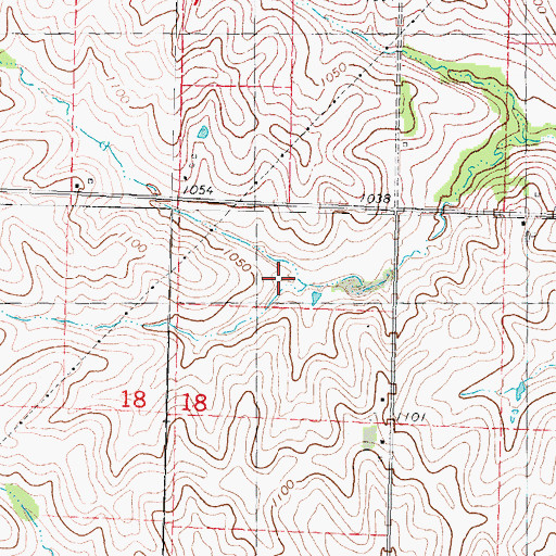 Topographic Map of KYFR-AM (Shenandoah), IA