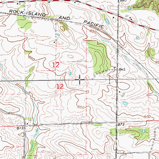 Topographic Map of KRNA-FM (Iowa City), IA