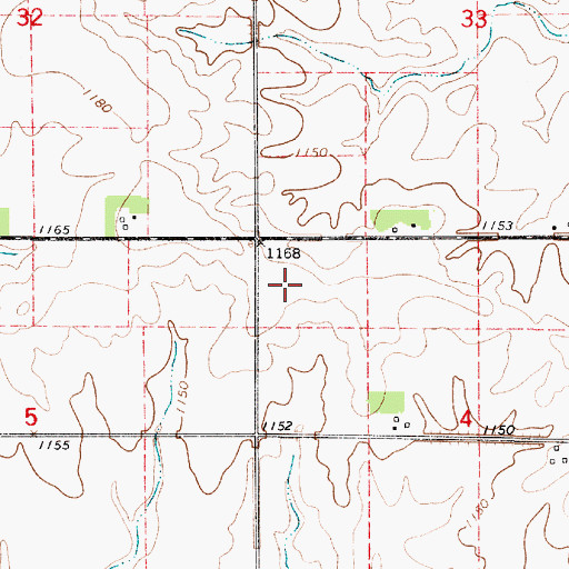 Topographic Map of KNIQ-FM (Mason City), IA