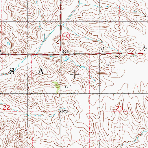 Topographic Map of KZJB-TV (Newton), IA
