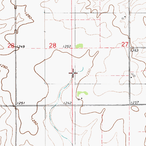 Topographic Map of Township of Afton, IA