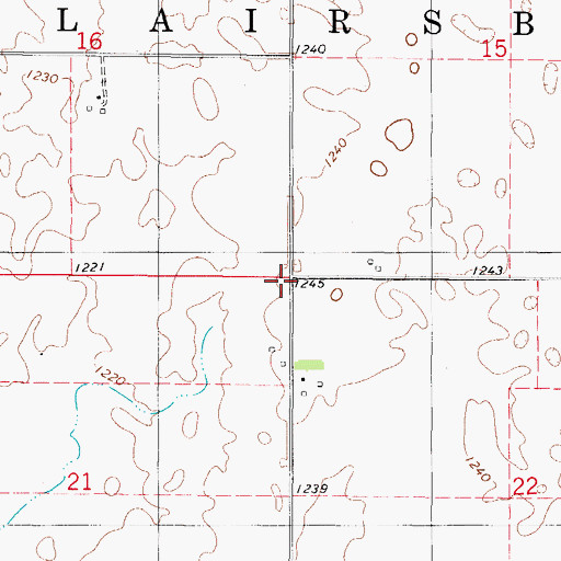 Topographic Map of Township of Blairsburg, IA