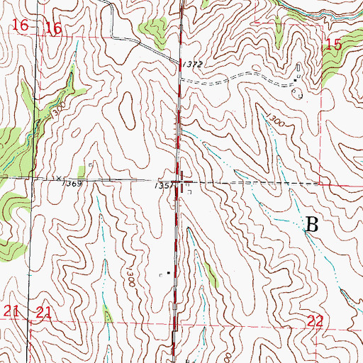 Topographic Map of Township of Boyer, IA