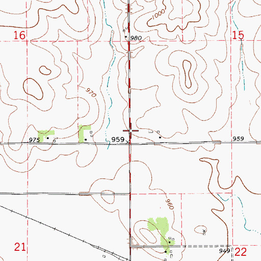 Topographic Map of Township of Dayton, IA