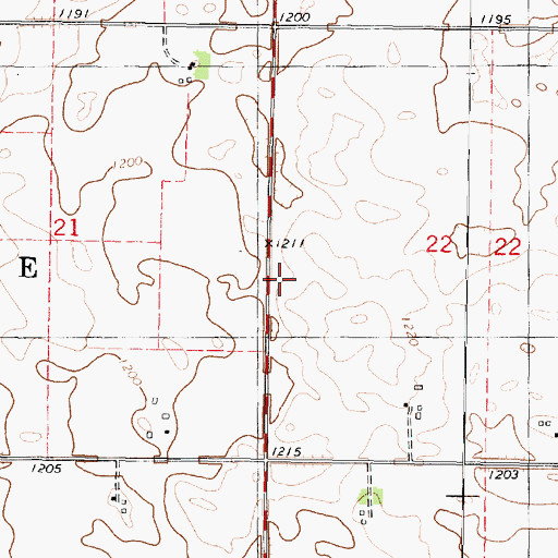 Topographic Map of Township of Eagle, IA