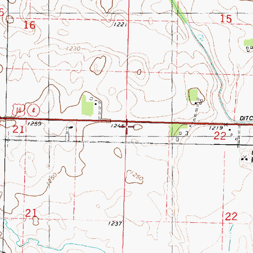 Topographic Map of Township of Emmetsburg, IA