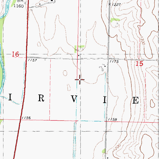 Topographic Map of Township of Fairview, IA