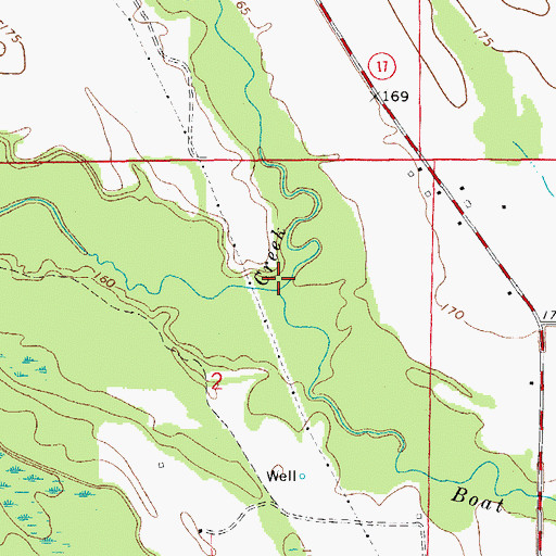 Topographic Map of Boat Gunwale Slash, AR