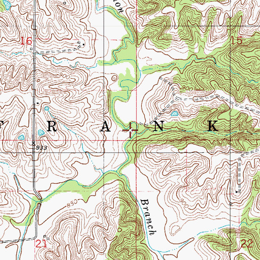 Topographic Map of Township of Franklin, IA