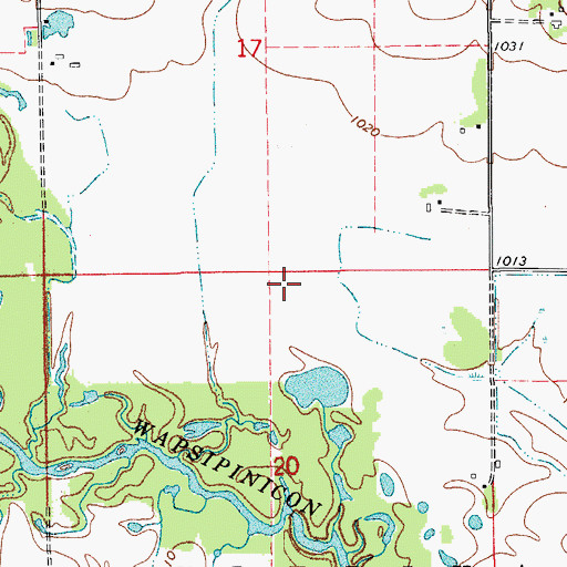 Topographic Map of Township of Frederika, IA