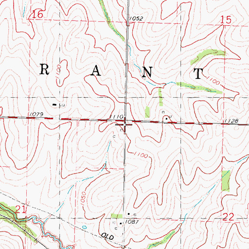 Topographic Map of Township of Grant, IA