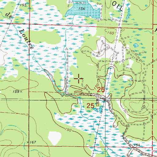 Topographic Map of Bogay Creek, AR