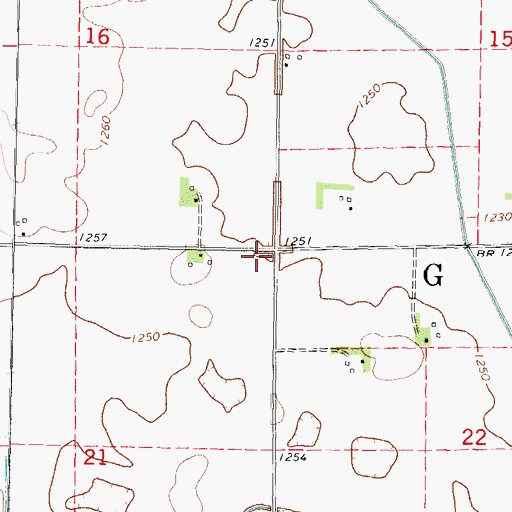 Topographic Map of Township of Grant, IA