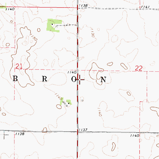 Topographic Map of Township of Hebron, IA
