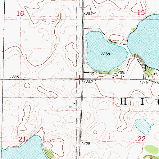Topographic Map of Township of High Lake, IA
