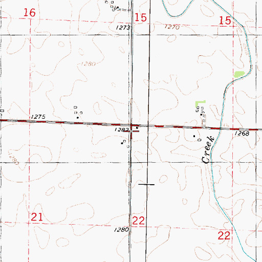Topographic Map of Township of Independence, IA