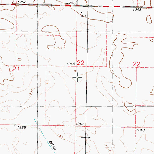 Topographic Map of Township of Iowa Lake, IA