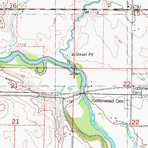 Topographic Map of Township of Jackson, IA