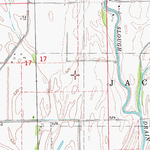 Topographic Map of Township of Jackson, IA